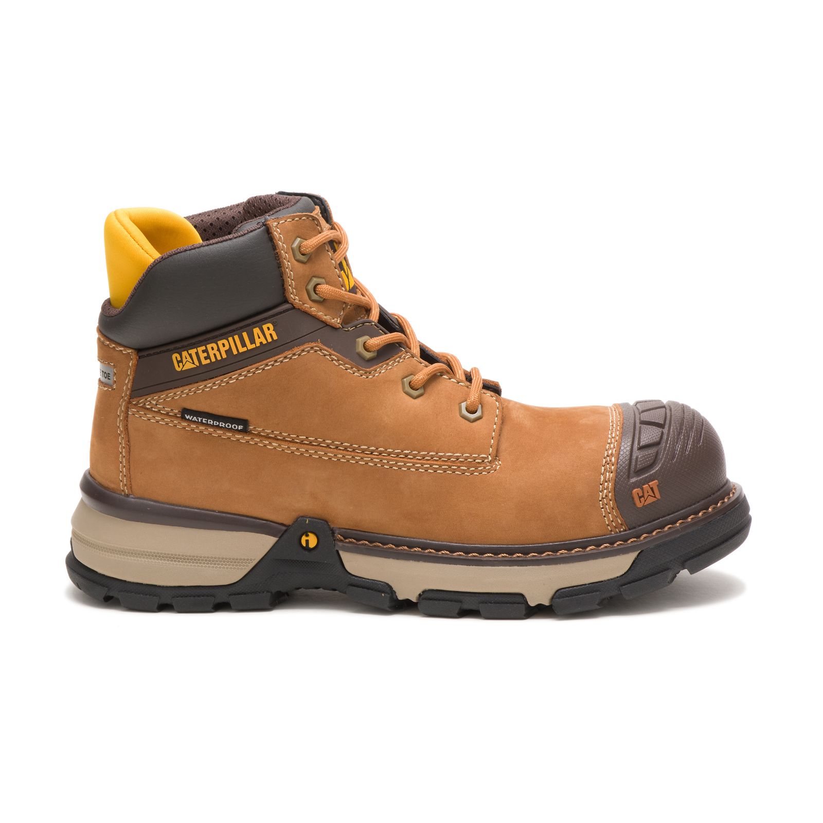 Caterpillar Excavator Superlite Waterproof Nano Toe - Womens Work Boots - Brown - NZ (904EYGVCU)